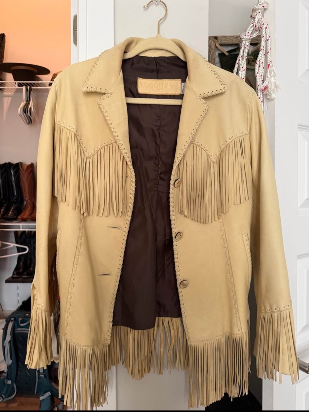 LUCCHESE TELLULAH FRINGE JACKET - LARGE